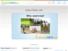 Tablet Screenshot of lifestylefacts.org
